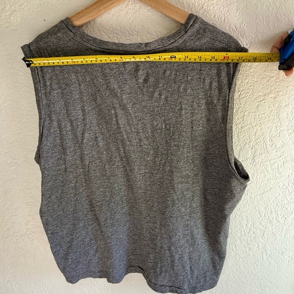 Madewell Heathered Gray Boxy Crop Muscle Tee Relaxed Fit Women’s Size 2X - Picture 7 of 12
